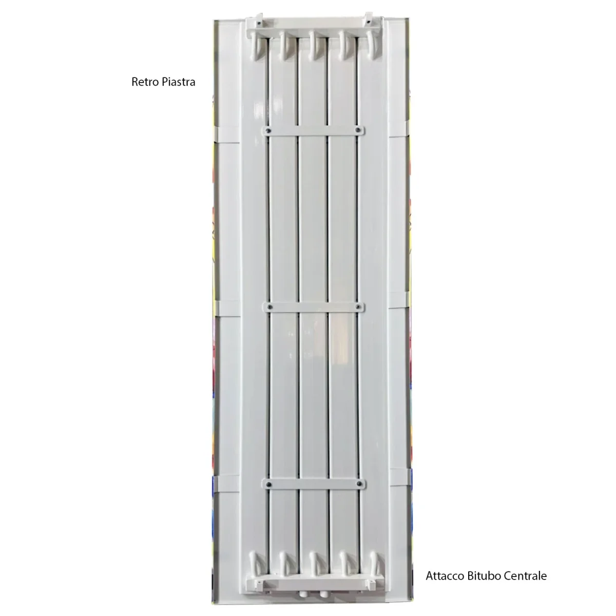 Termoarredo idraulico modello Il bacio di Hayez da 180x51 cm con interasse mm 50 - TermoCrea - immagine 5