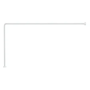 Asta doccia angolare Dimensioni 80x170 cm Gedy - Finitura Bianca