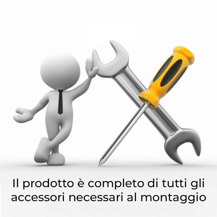 Asta doccia angolare in Alluminio Dimensioni 80x80 cm Gedy - Finitura bianca - immagine 3