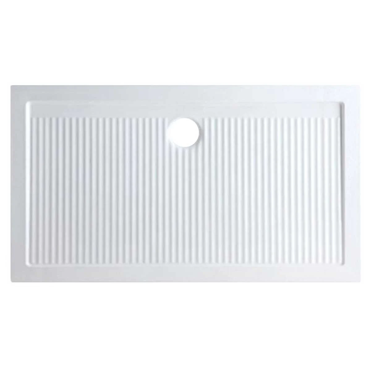 Piatto Doccia in ceramica rettangolare 80X120 Francy alto 6,5 cm - immagine 2