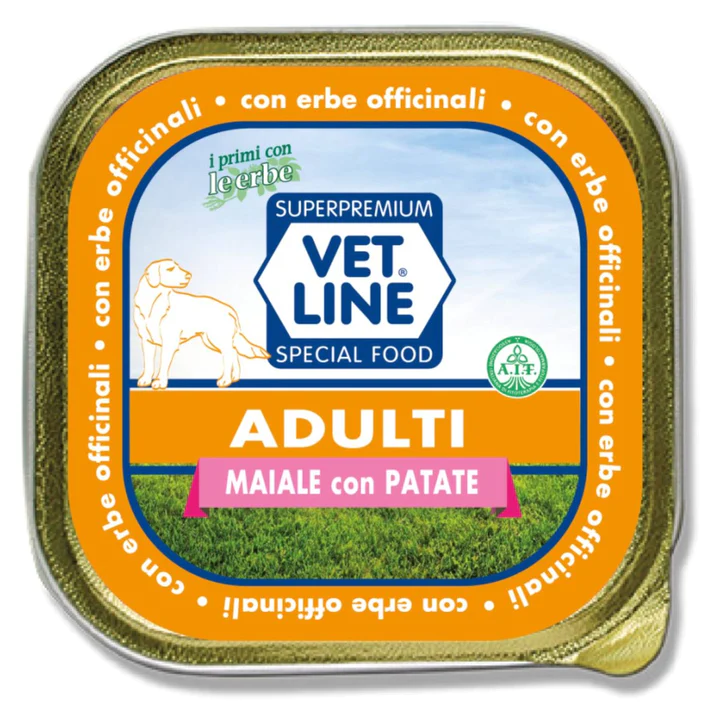 Vetline Adulti Maiale Patate (6 Pezzi X 150g)