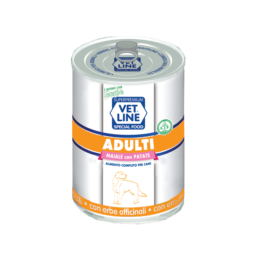 Vetline Adulti Maiale E Patate (6 Pezzi X 400gr)