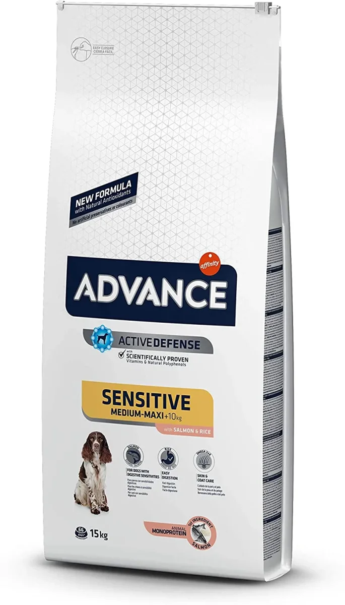 Advance Sensitive Medium-maxi Adult Salmon E Riso 12kg