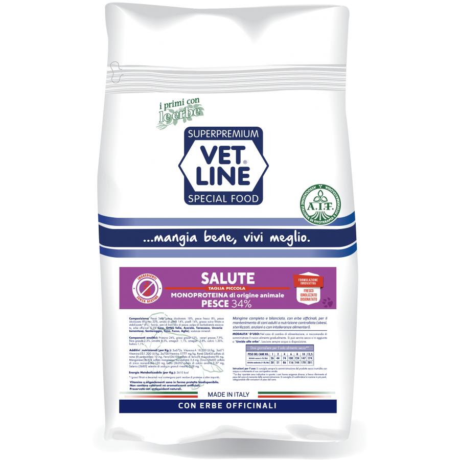 Vetline Salute Pesce Taglia Piccola 800gr